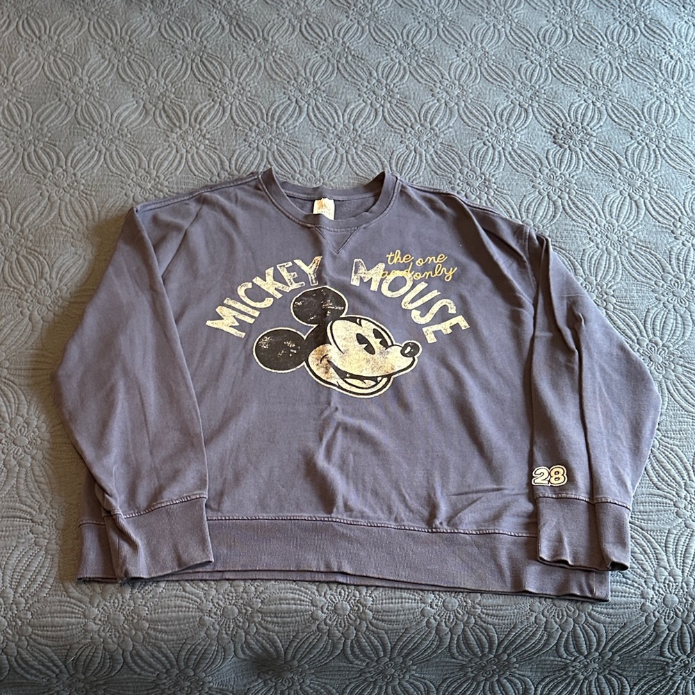 Disney Mickey Mouse Purple Sweatshirt